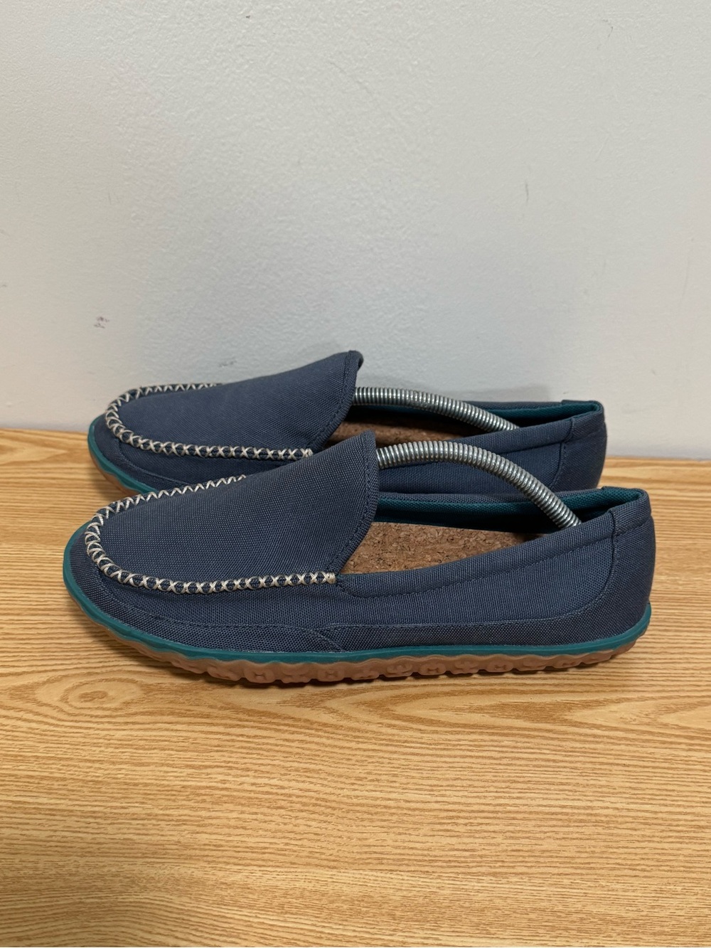 LL Bean‎ Mountain Slippers Canvas Rangeley Blue Size 7 M